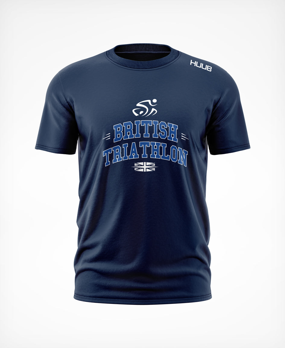 HUUB X British Triathlon T-Shirt Navy – HUUB Design