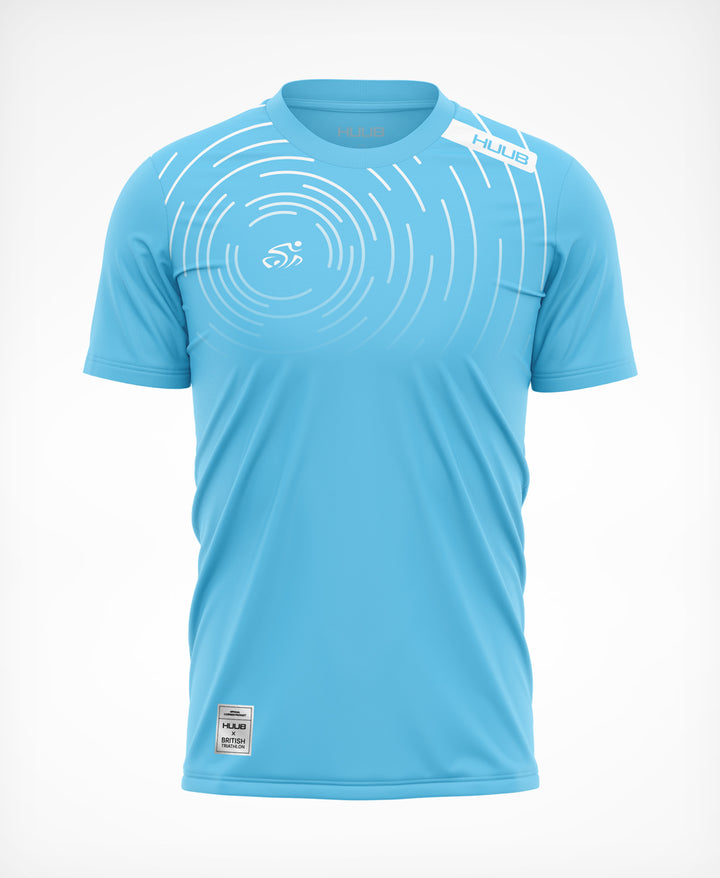 HUUB X British Triathlon Tech T-Shirt - Light Blue