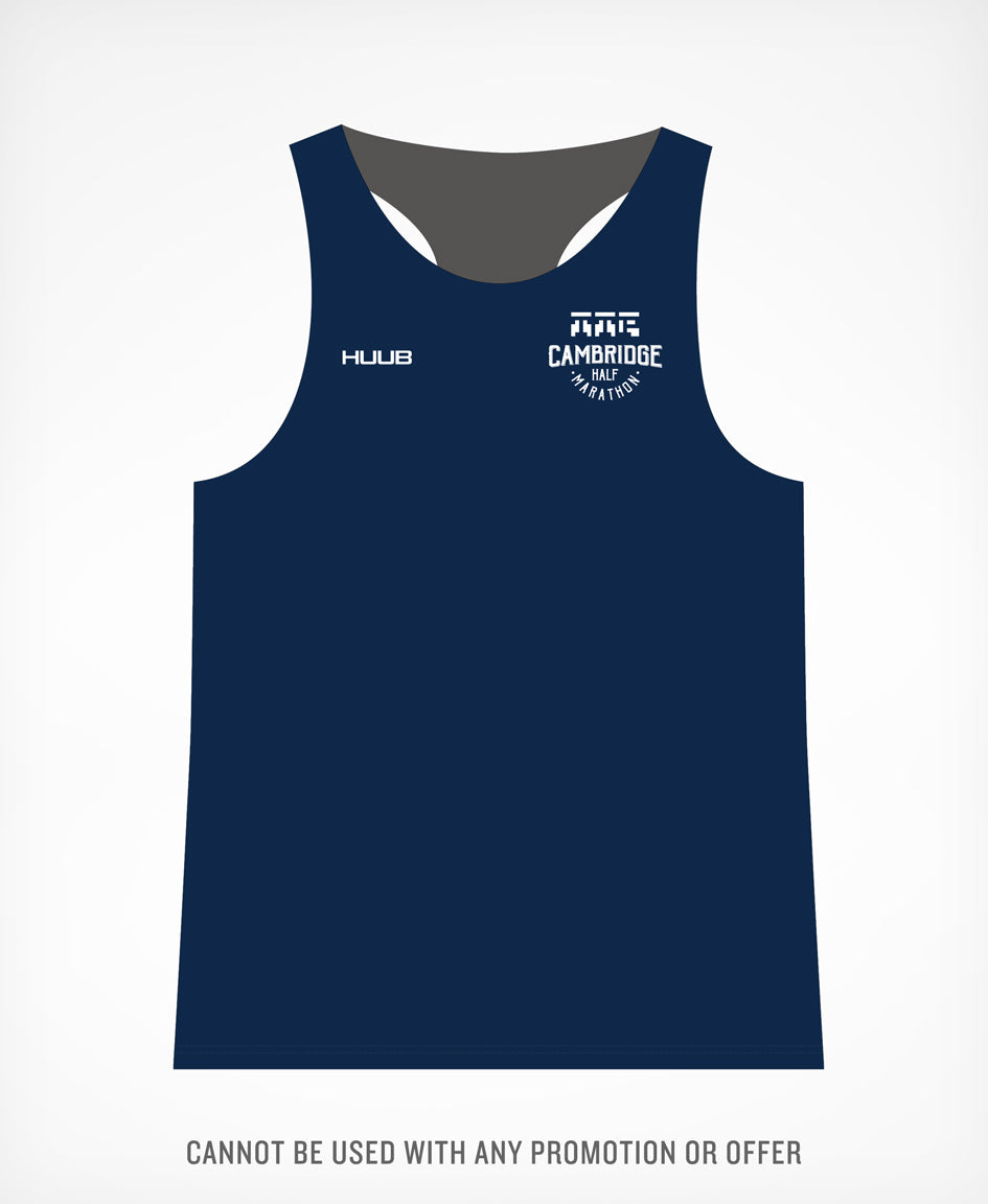 Cambridge Half Run Vest Navy 2025 - Men's