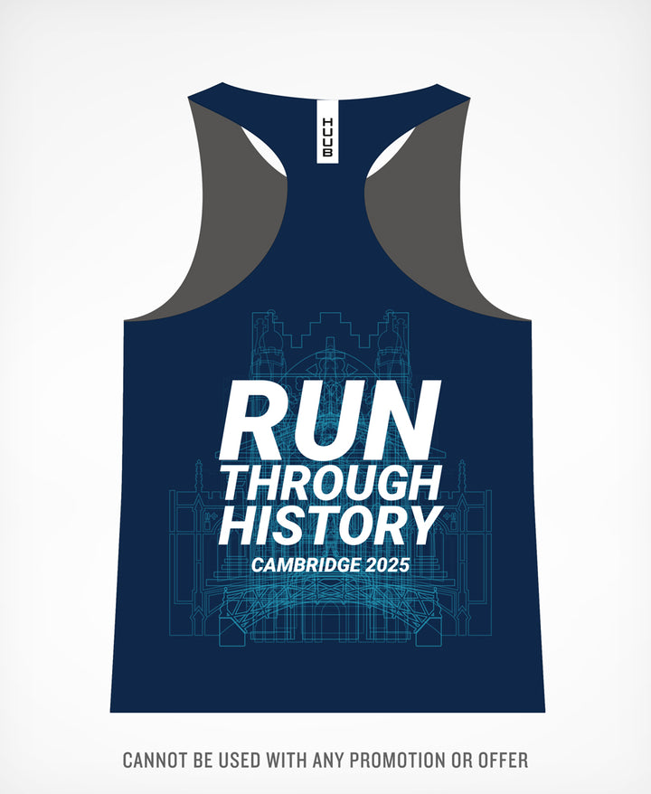 Cambridge Half Run Vest Navy 2025 - Men's