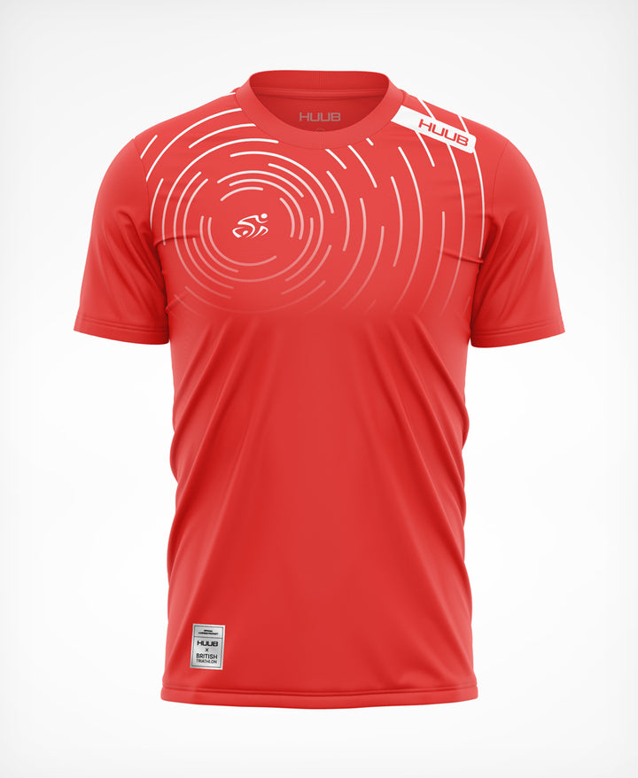 HUUB X British Triathlon Tech T-Shirt - Coral
