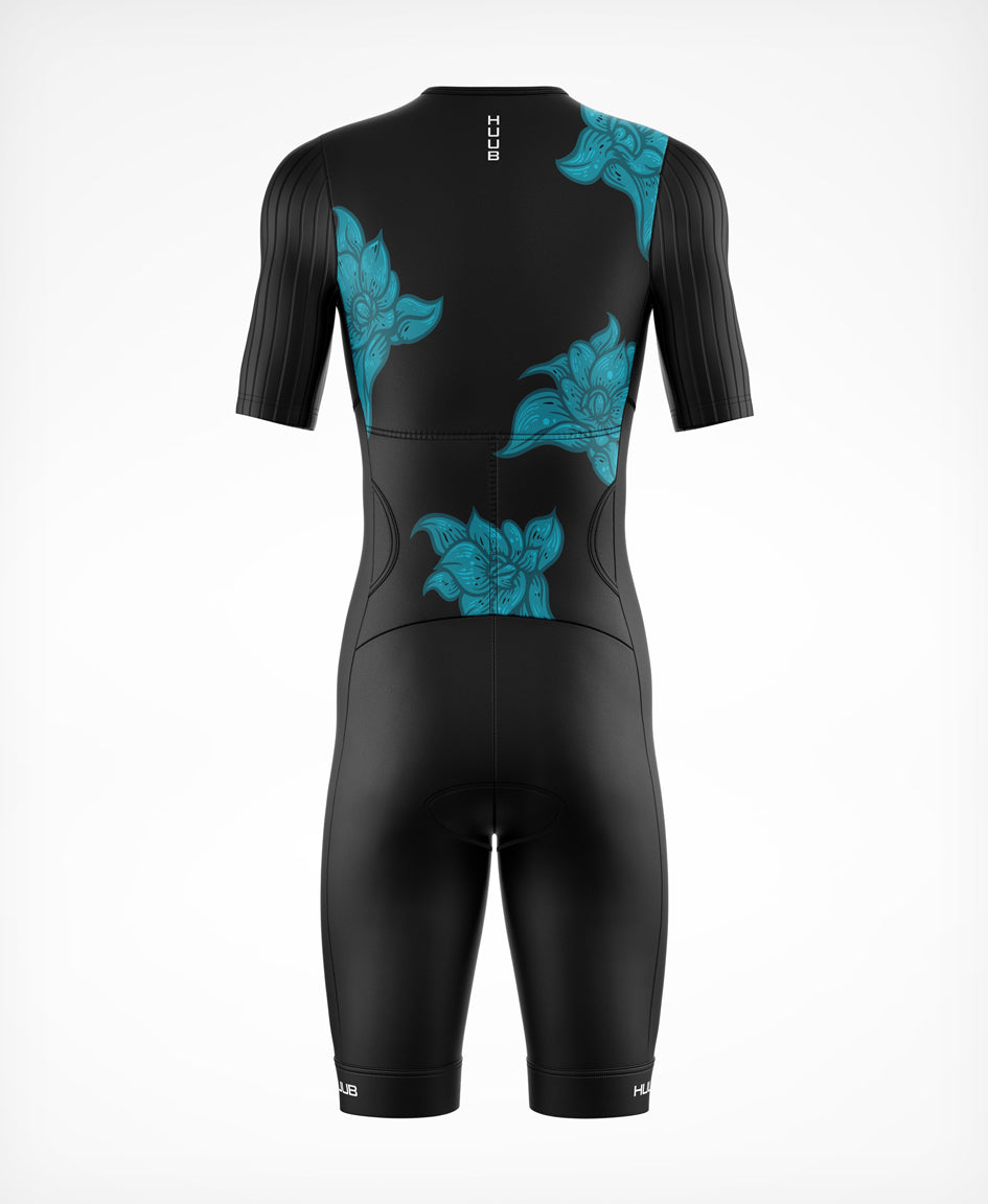 Le Grande Fleur Tri Suit Black- Women's
