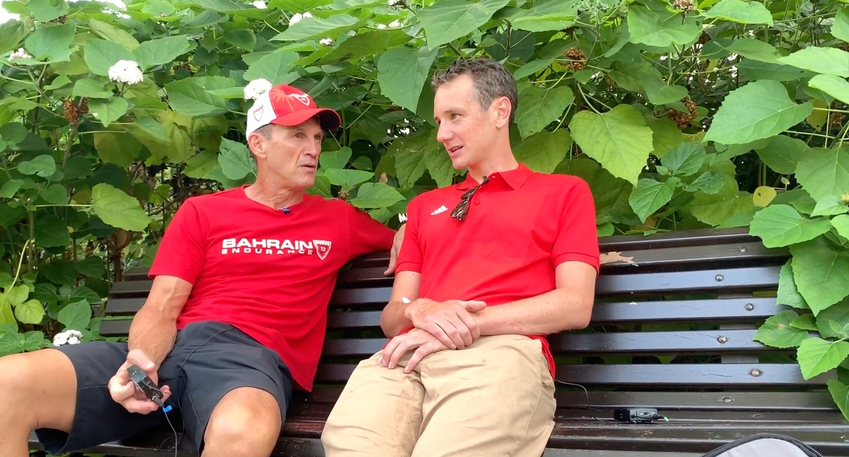 Ali Brownlee behind the scenes at the 70.3 World Champs