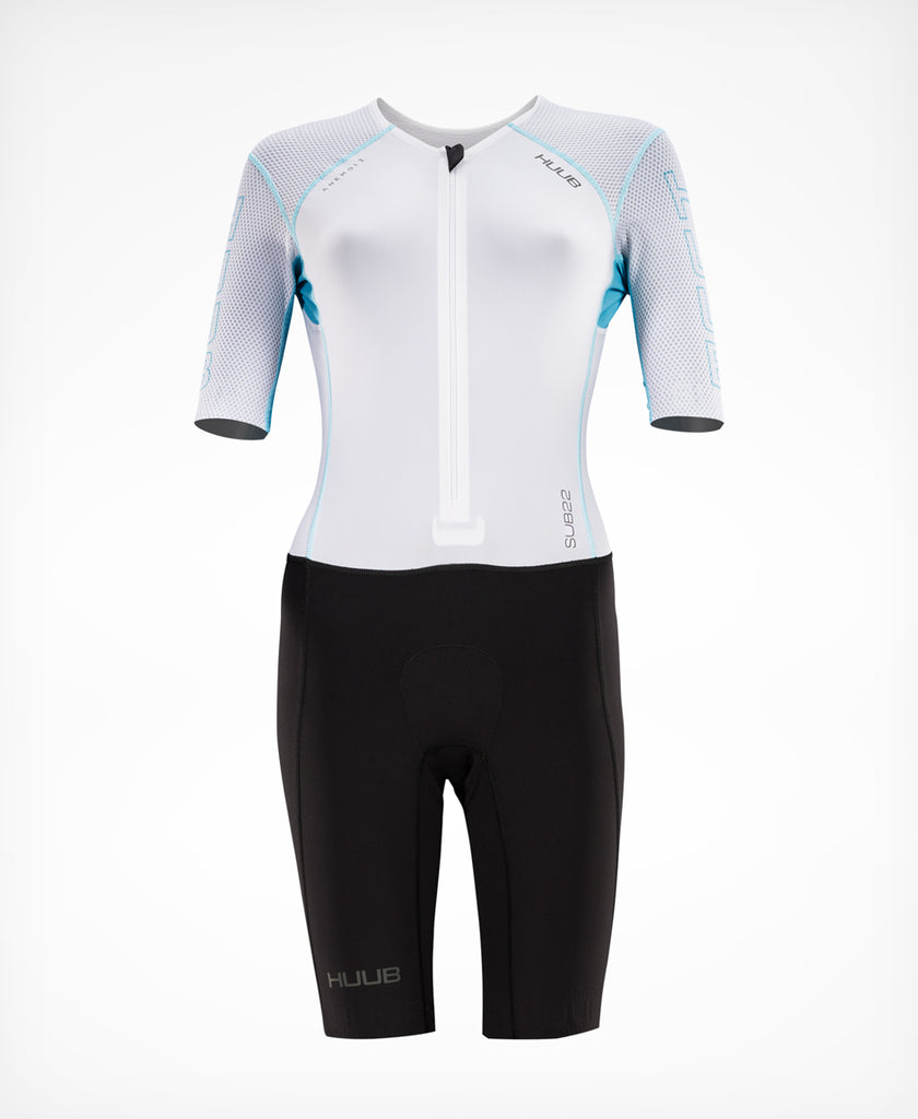 Anemoi 2 | SUB22 Aero Tri Suit White/Aqua - Women's – HUUB Design