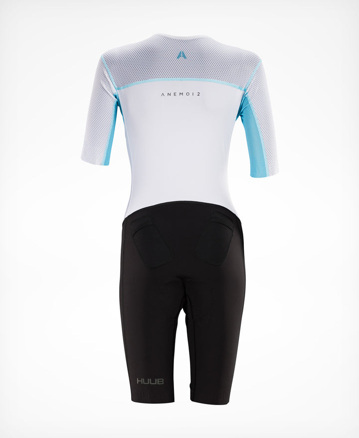 Anemoi 2 | SUB22 Aero Tri Suit White/Aqua - Women's