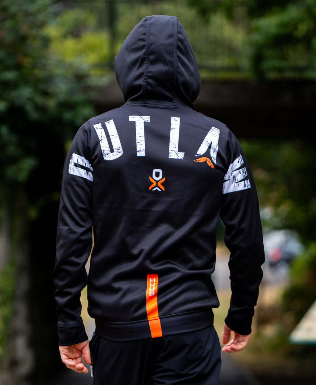 Outlaw Tech-Hoodie mit durchgehendem Reißverschluss