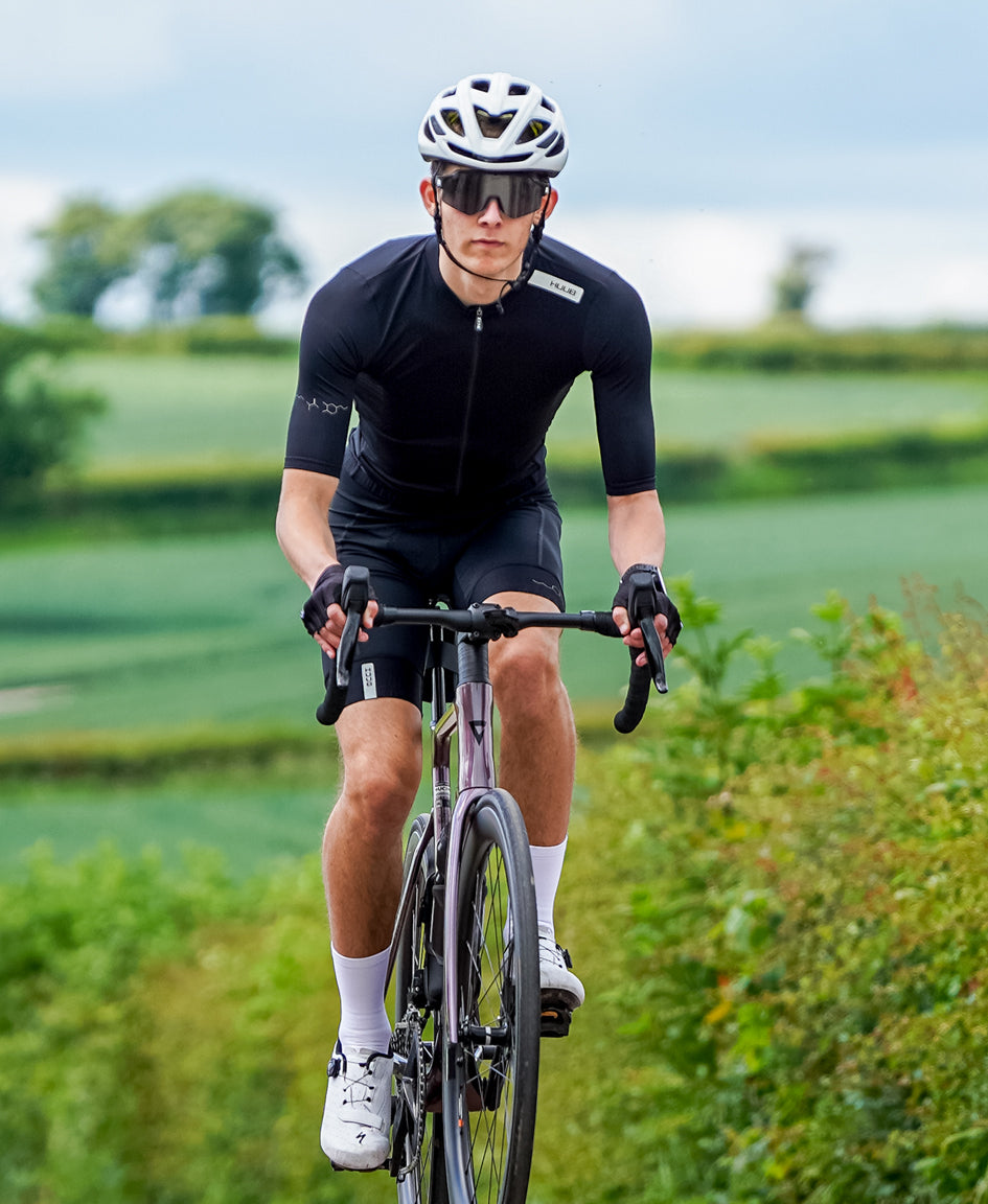 schwarzes rennrad trikot Alchemy Kurzarm-Trikot – Schwarz – HUUB Design