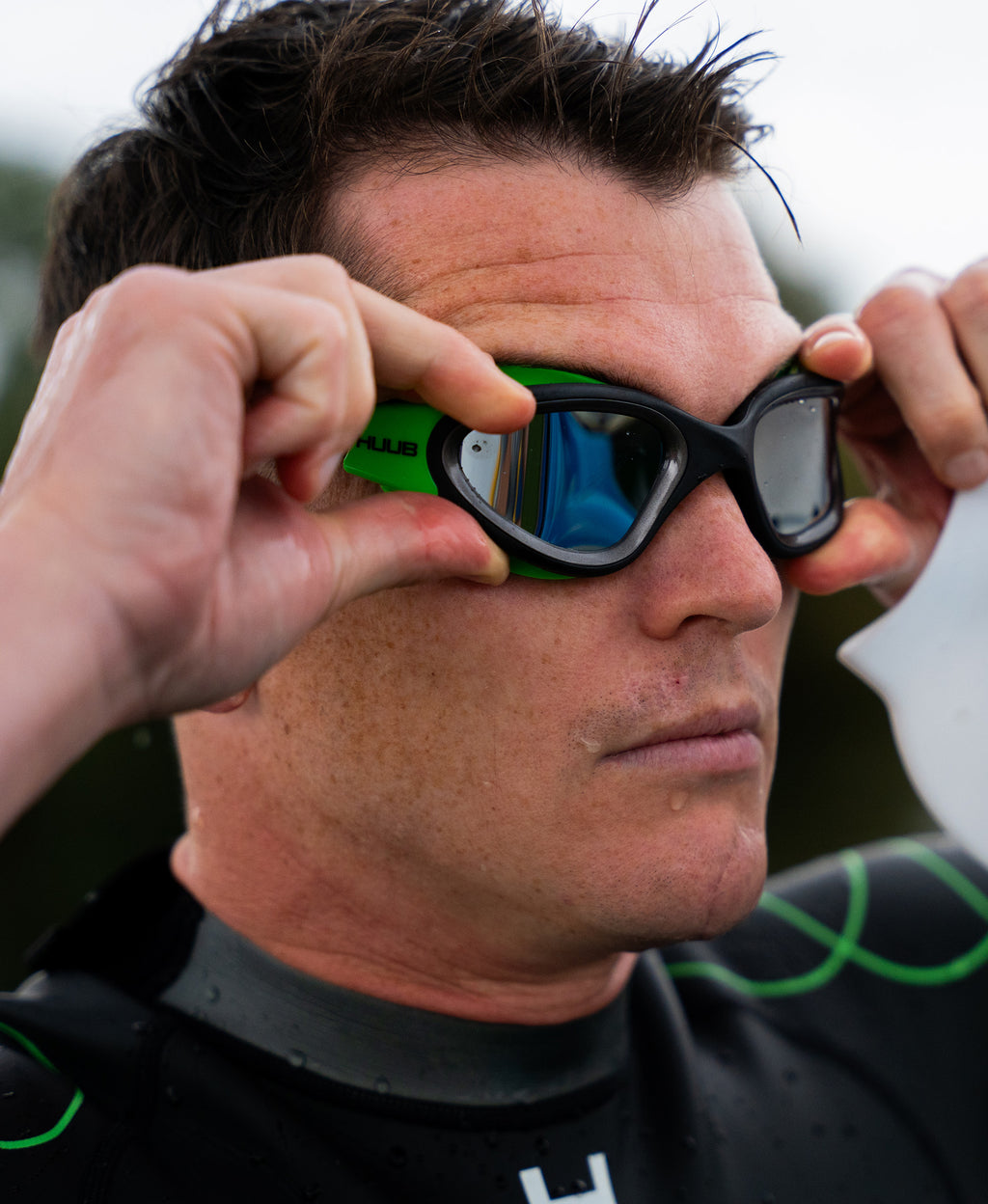Aphotic Kinetic Polarised Swim Goggle - Green