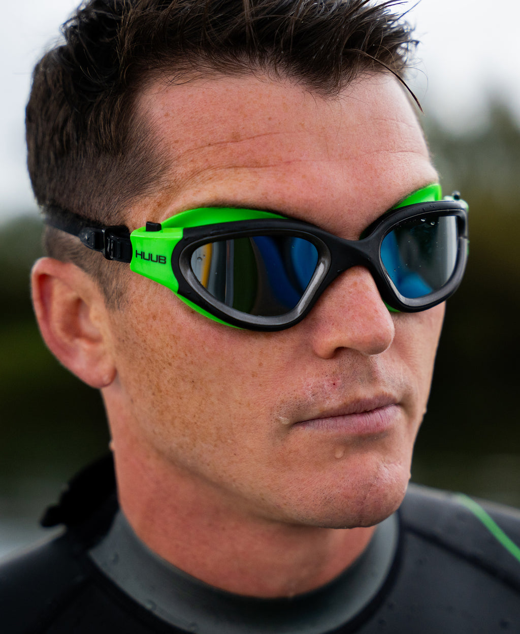 Aphotic Kinetic Polarised Swim Goggle - Green
