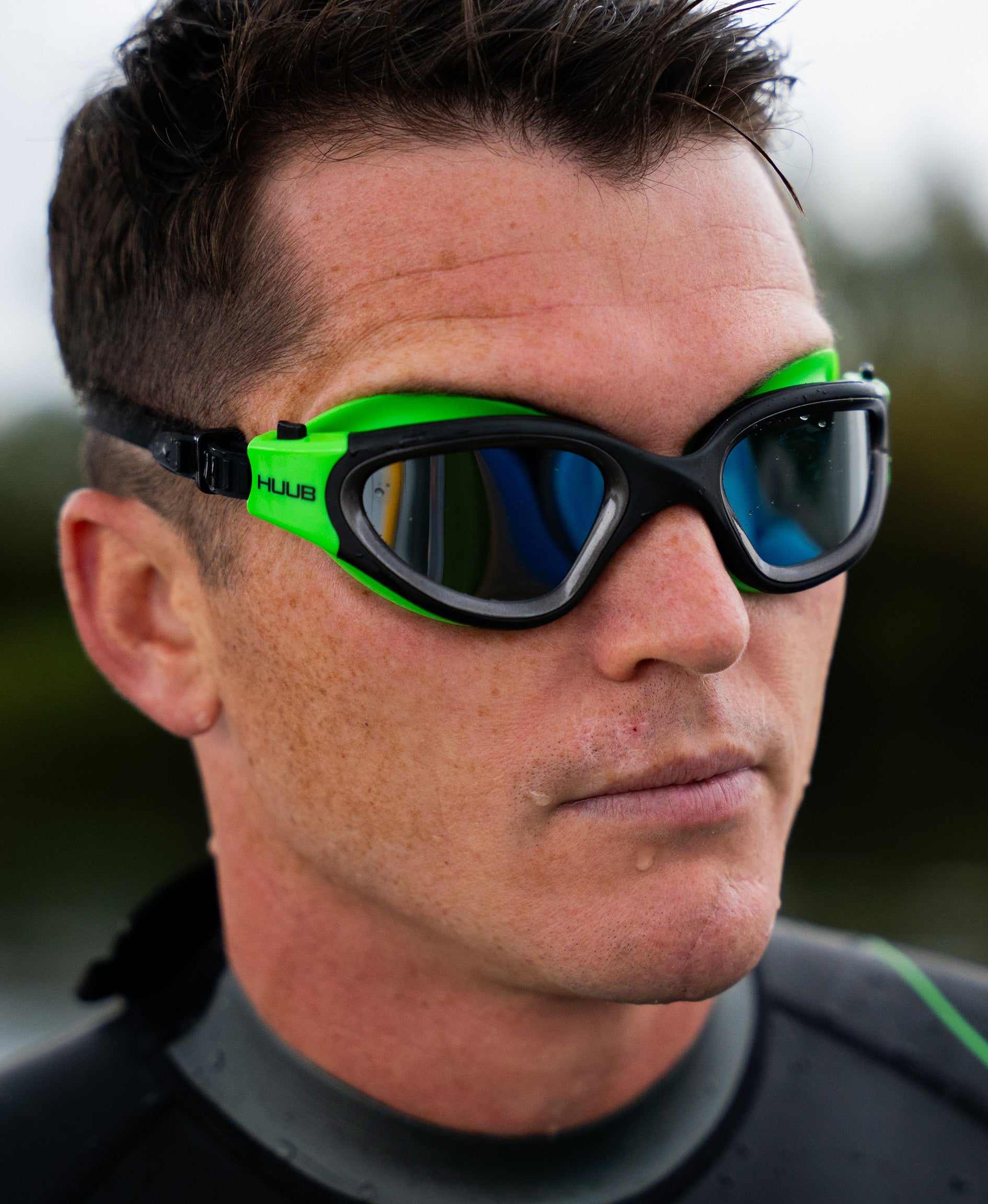Aphotic Kinetic Polarised Swim Goggle - Green