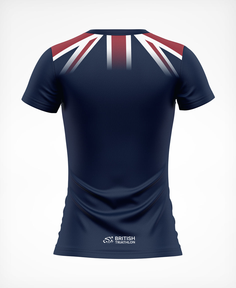 BTF Age-Group Tech T-Shirt Flag Navy - Women's