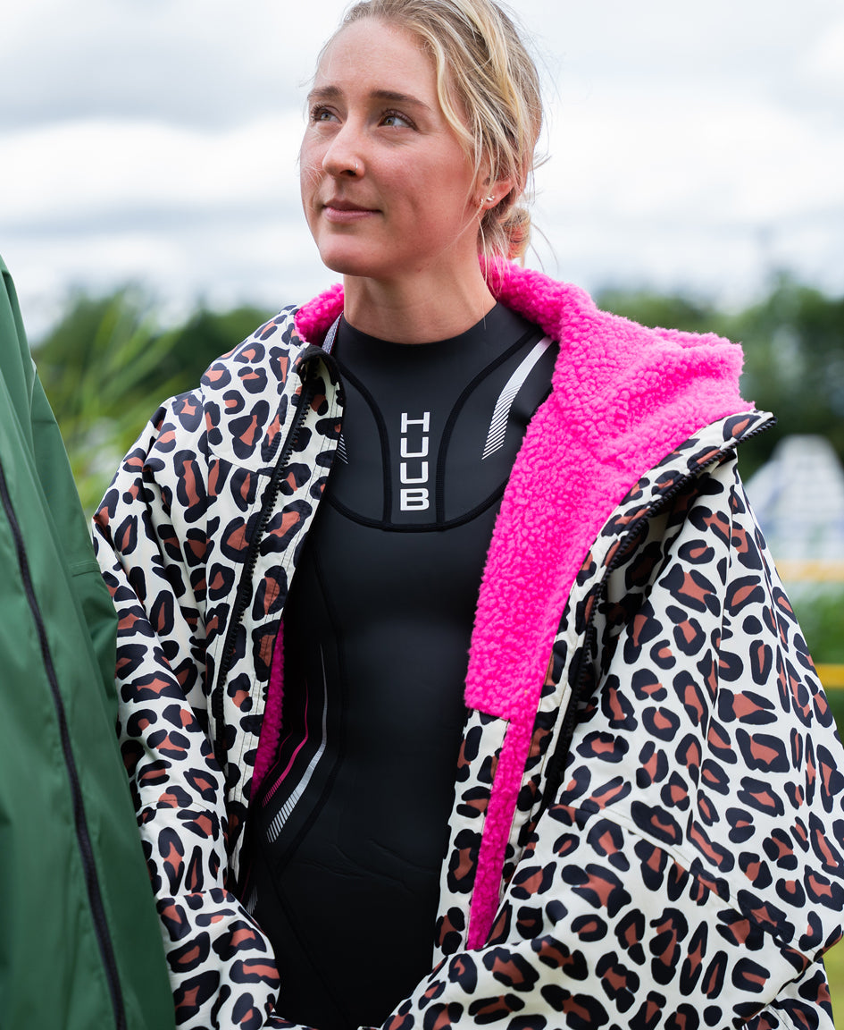 HUUB Changing Robe - Leopard Print / Pink