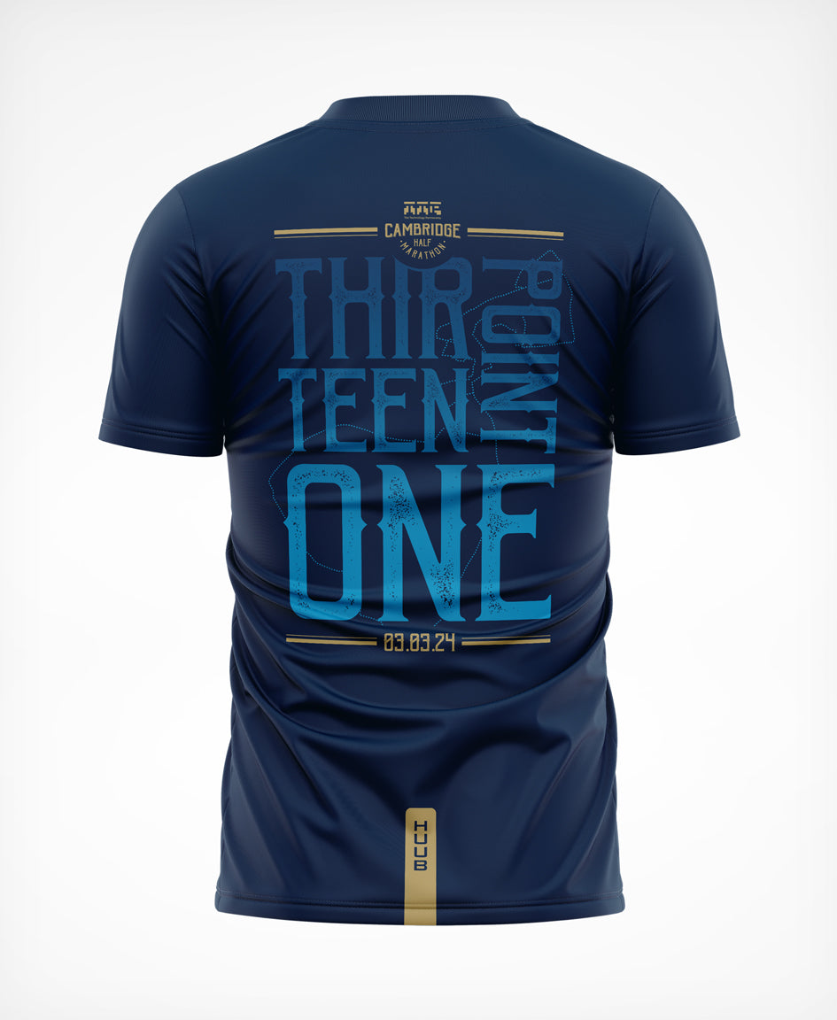 Cambridge Half Technical T-Shirt Navy