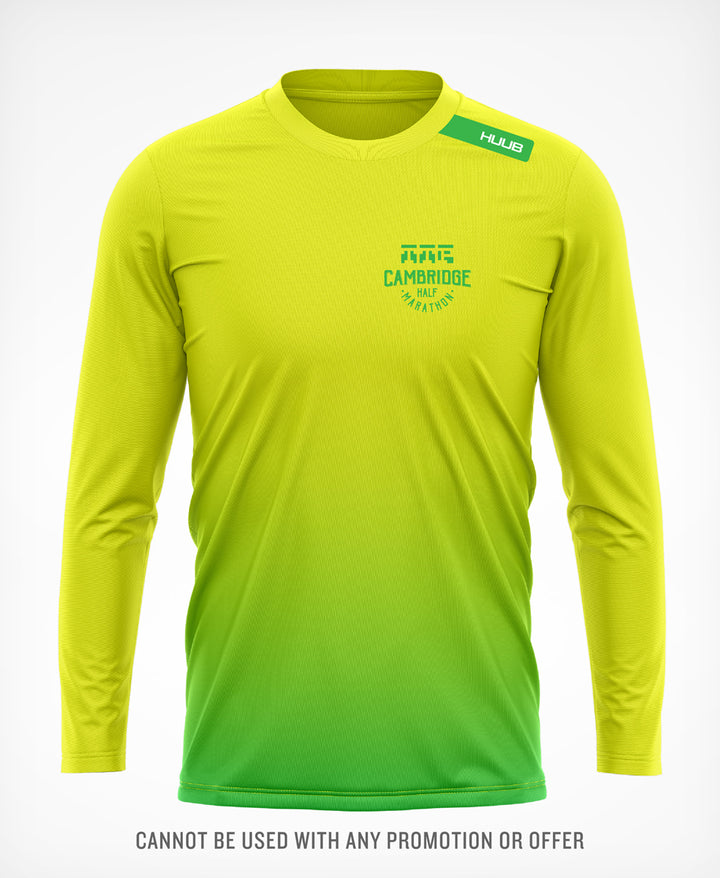 Cambridge Half Technical Long Sleeve Yellow/Green - Men's