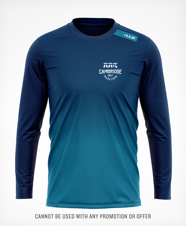 Cambridge Half Technical Long Sleeve Navy - Men's