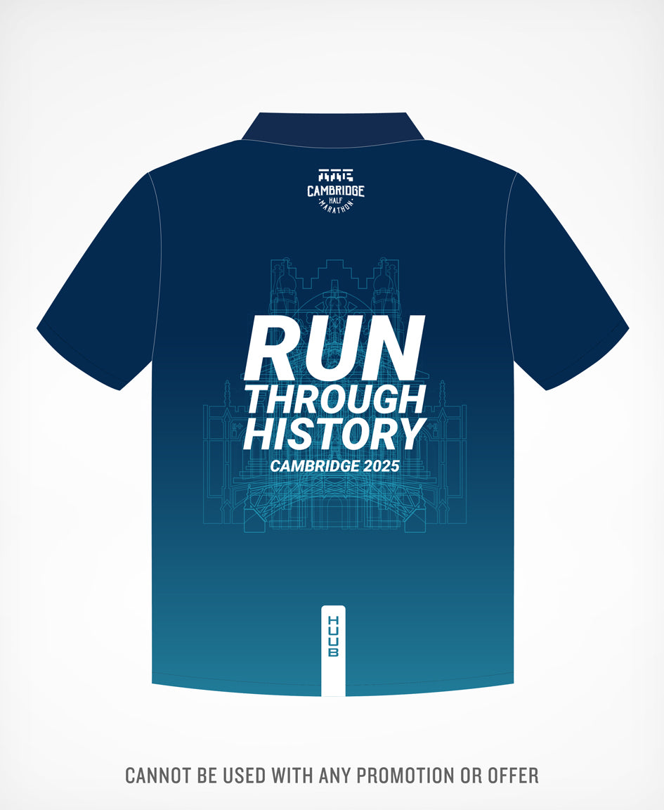 Cambridge Half Technical T-Shirt Navy - Men's
