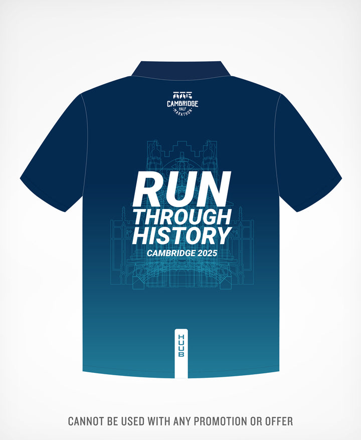 Cambridge Half Technical T-Shirt Navy - Men's