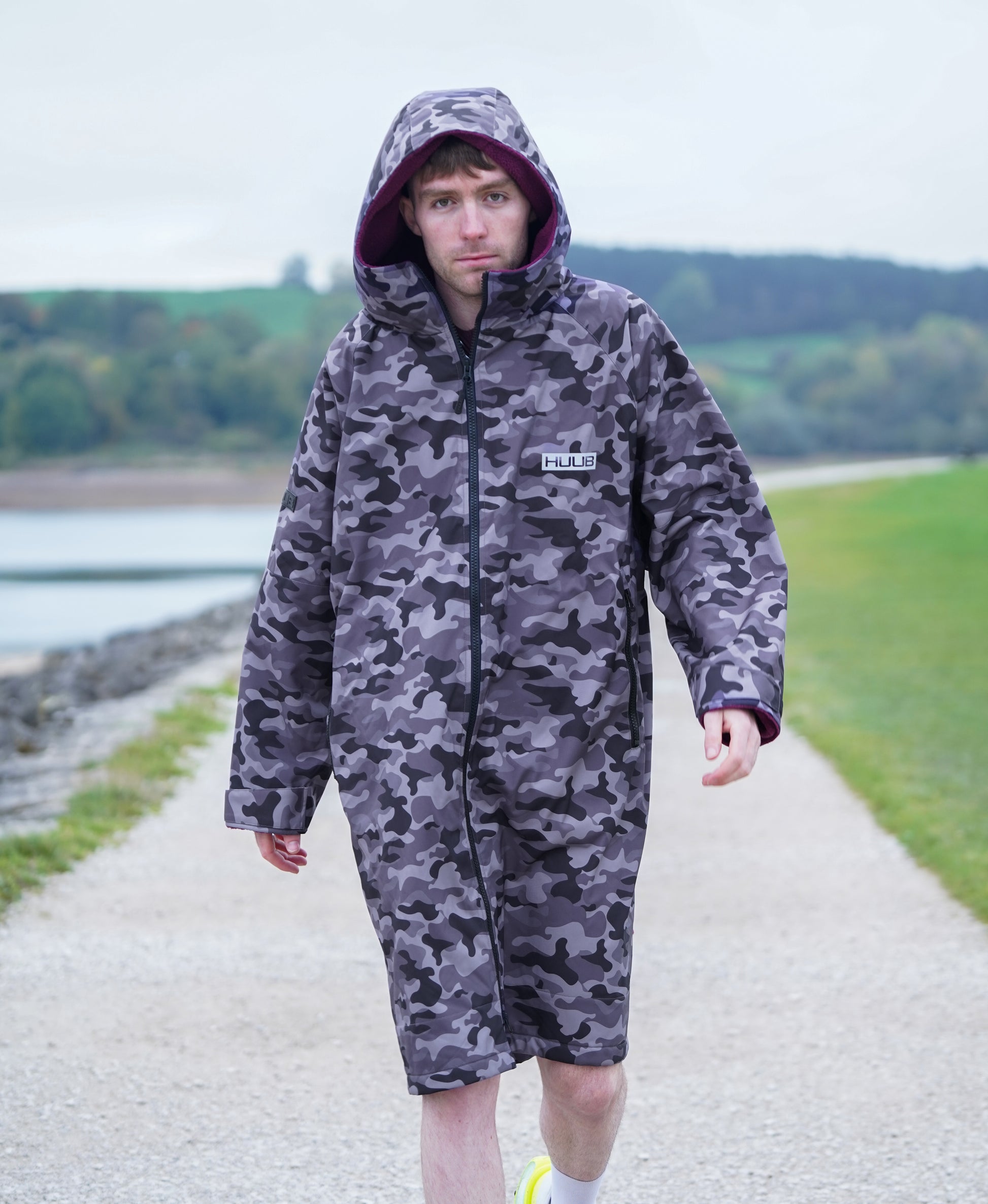 Changing Robe Grey Camo