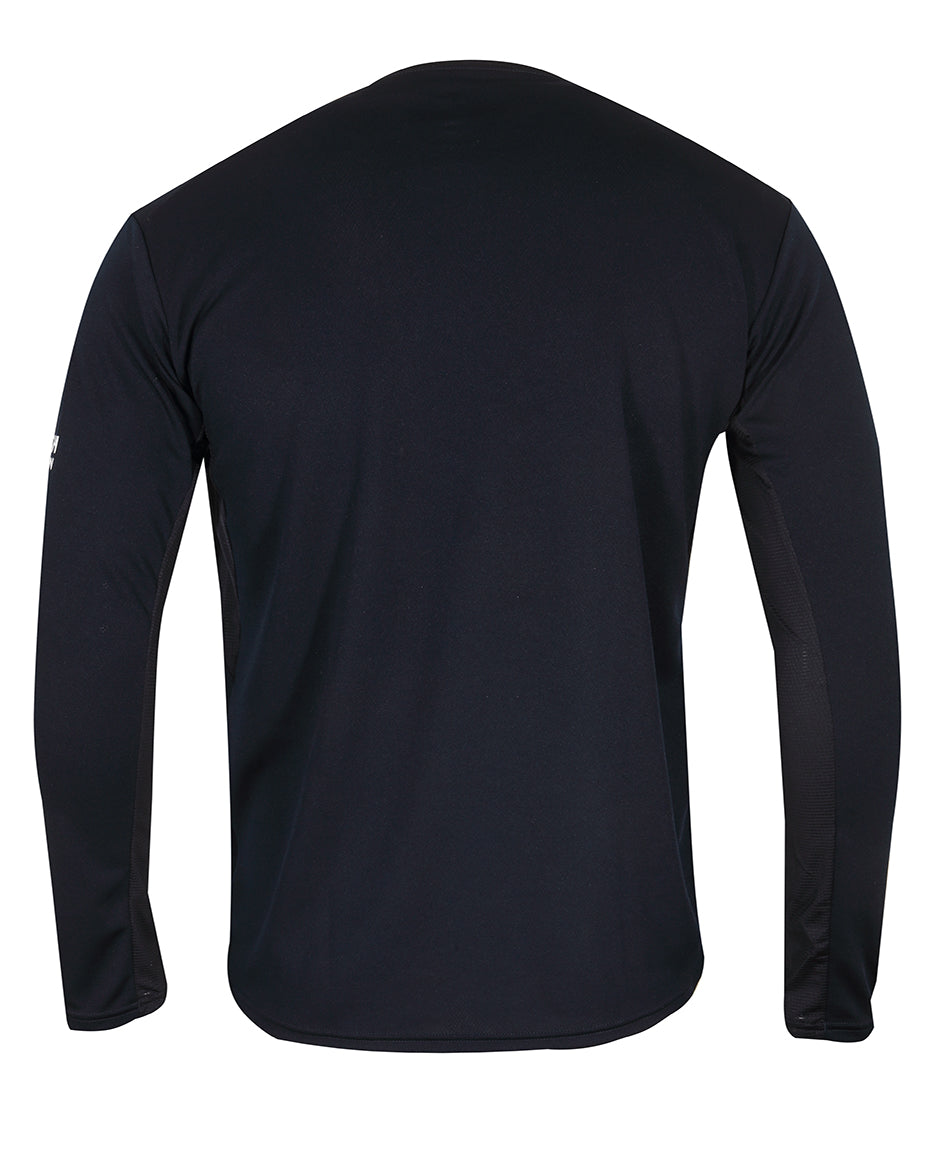 Men's Running L/S Shirt - White/navy