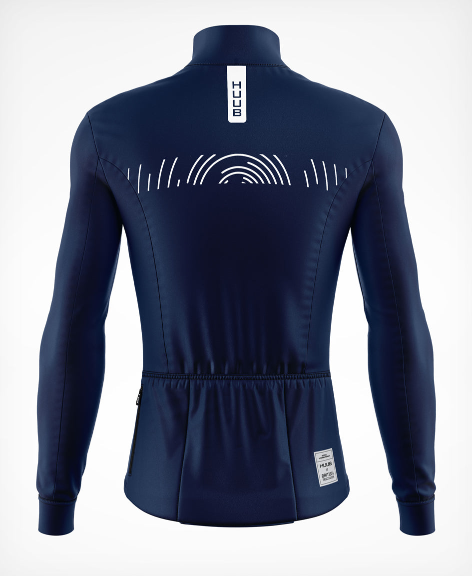 HUUB X British Triathlon Long Sleeve Jersey Navy - Men's