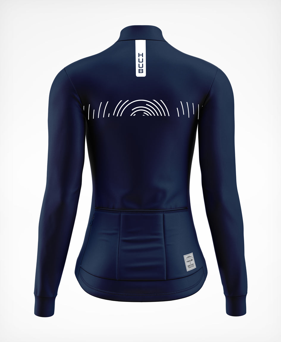 HUUB X British Triathlon Long Sleeve Jersey Navy - Women's