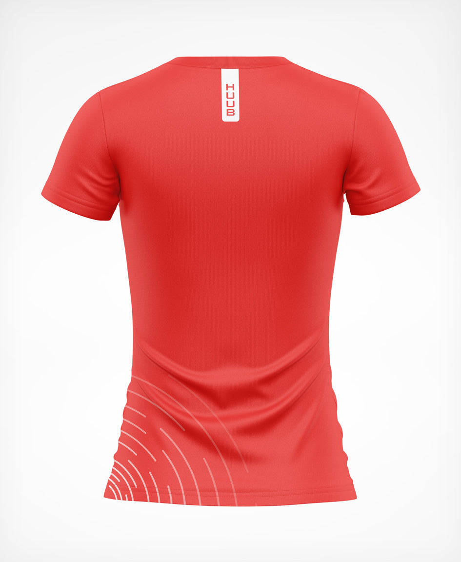 HUUB X British Triathlon Tech T-Shirt - Coral
