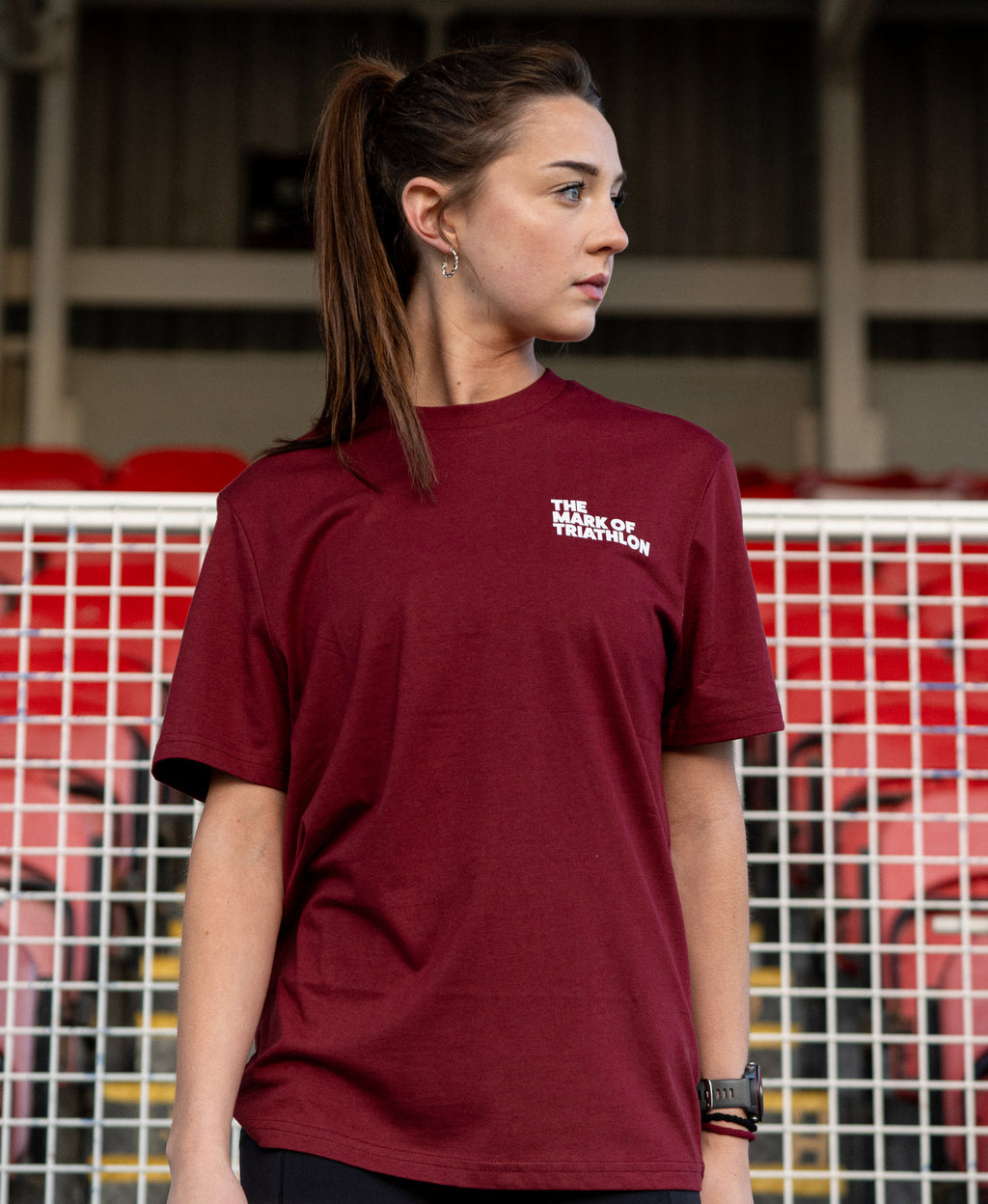 The Mark T-Shirt - Burgundy