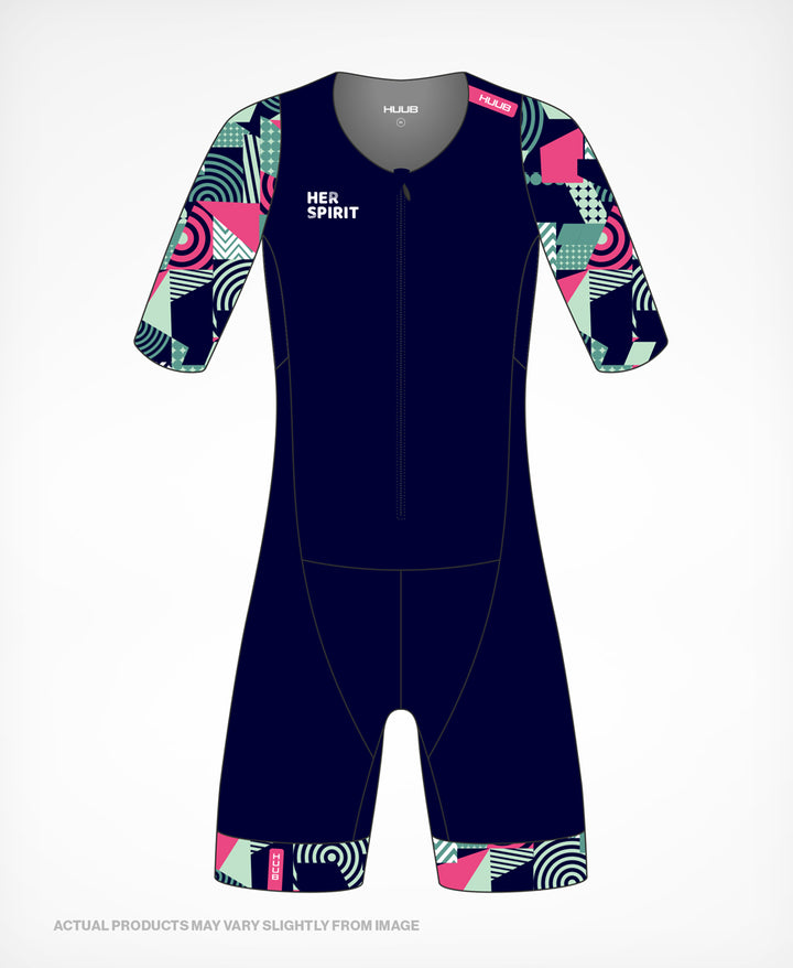 Her Spirit Trisuit Navy/Band - Women's