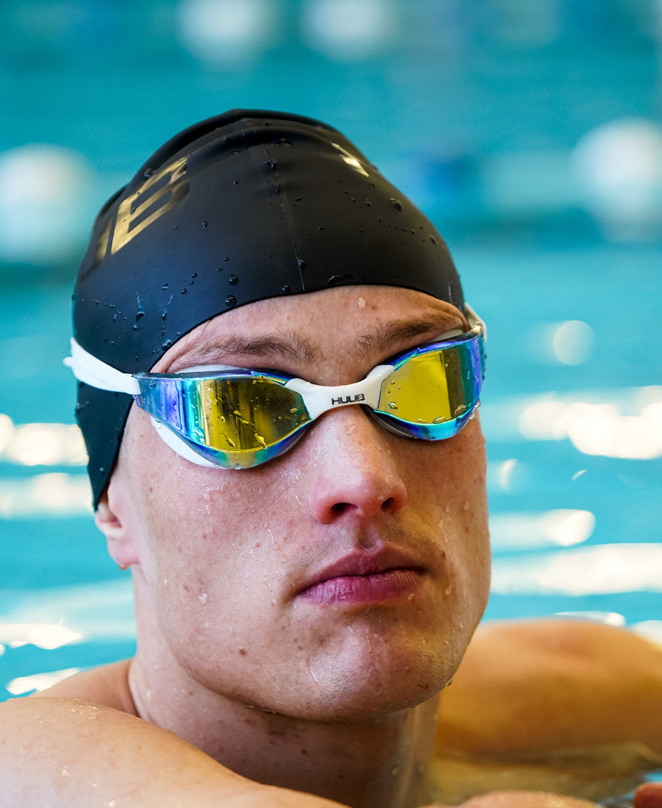 swimming goggles in german HUUB Lurz Swim Goggle White – HUUB Design