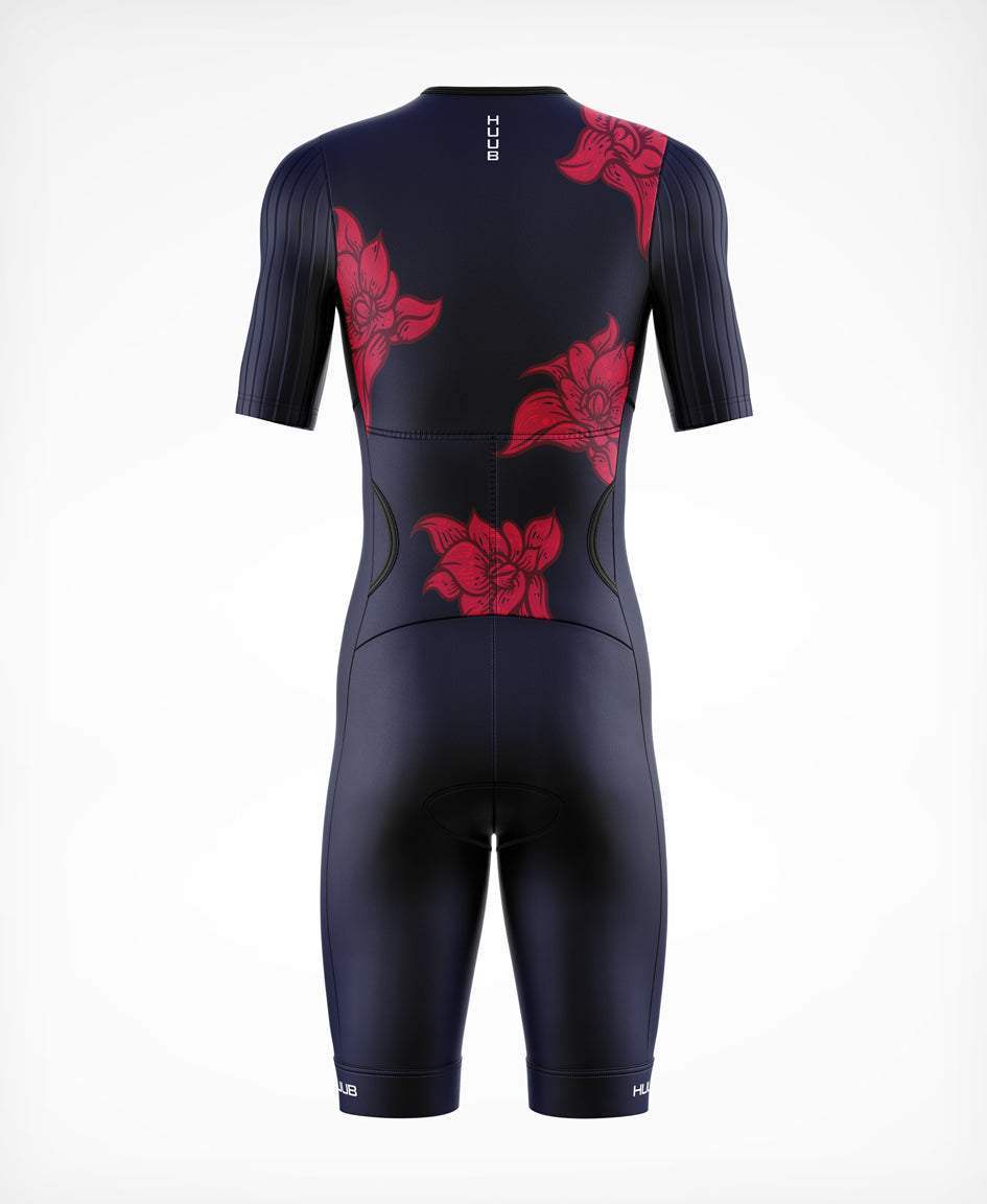 Le Grande Fleur Tri Suit Navy - Women's
