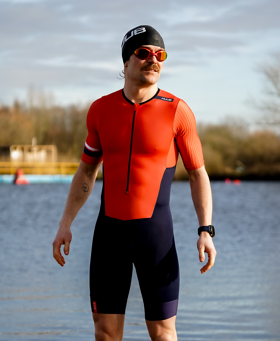 Mittsu Aero Tri Suit - Red/Blue