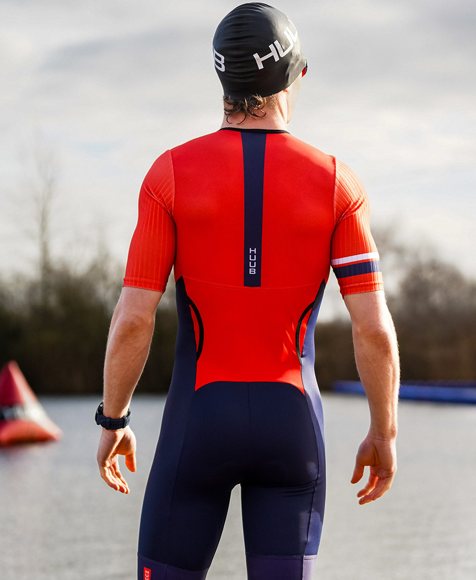 Mittsu Aero Tri Suit - Red/Blue