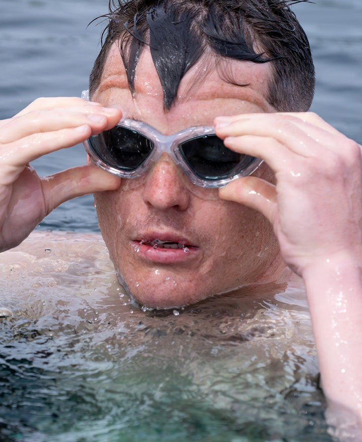 Manta Ray Open Water Swim Goggle - Smoke Mirror