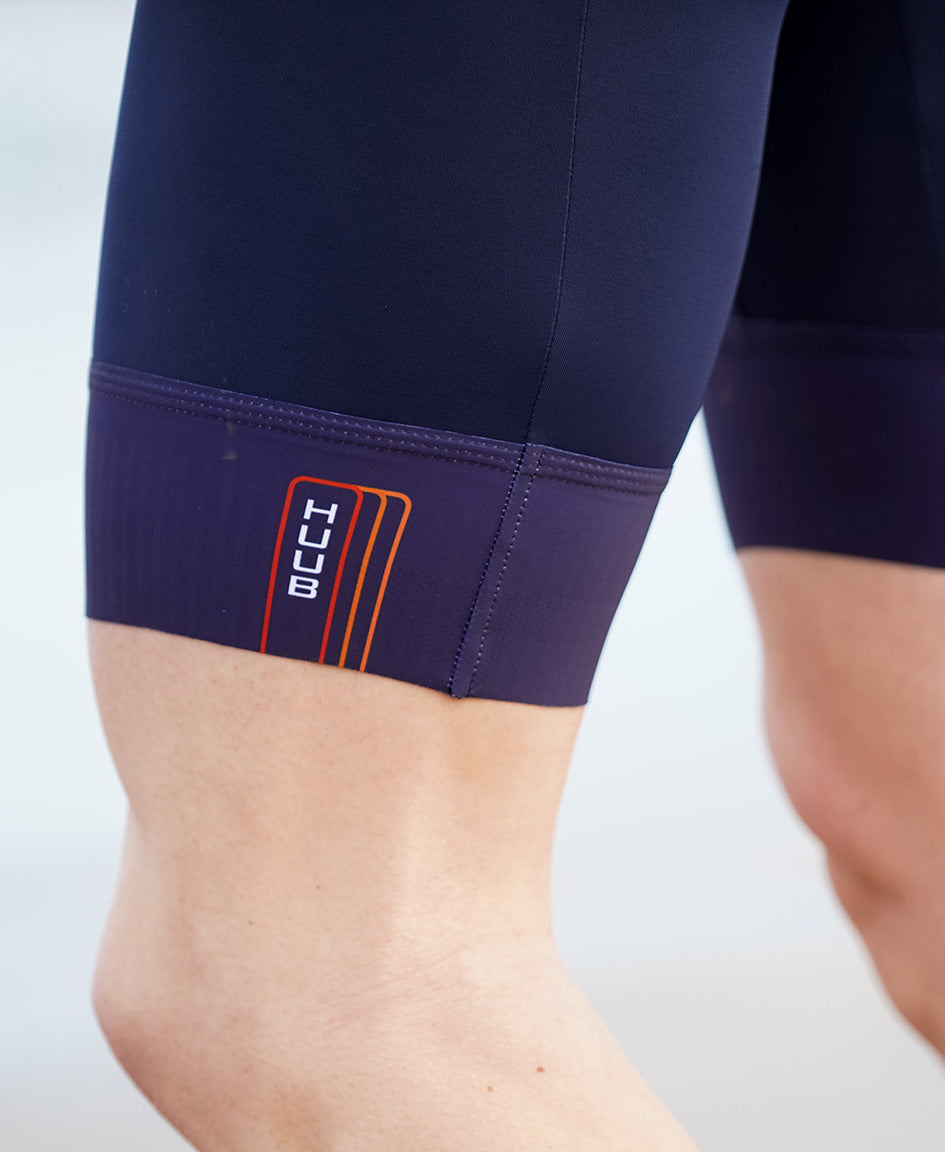 Agilis LCS Triathlonanzug Marineblau/Orange – Herren