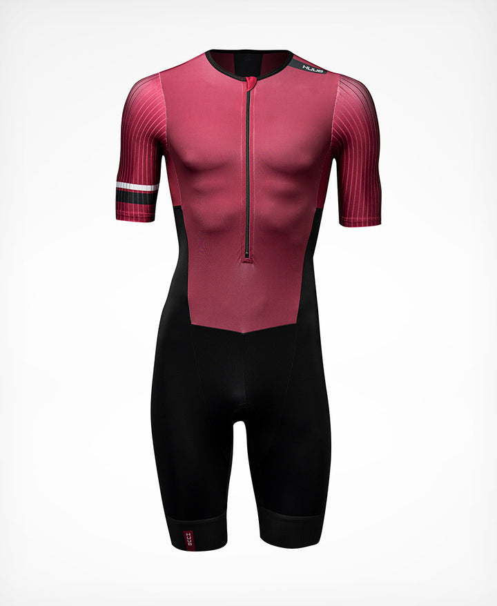 Mittsu Aero Tri Suit - Burgundy/Black