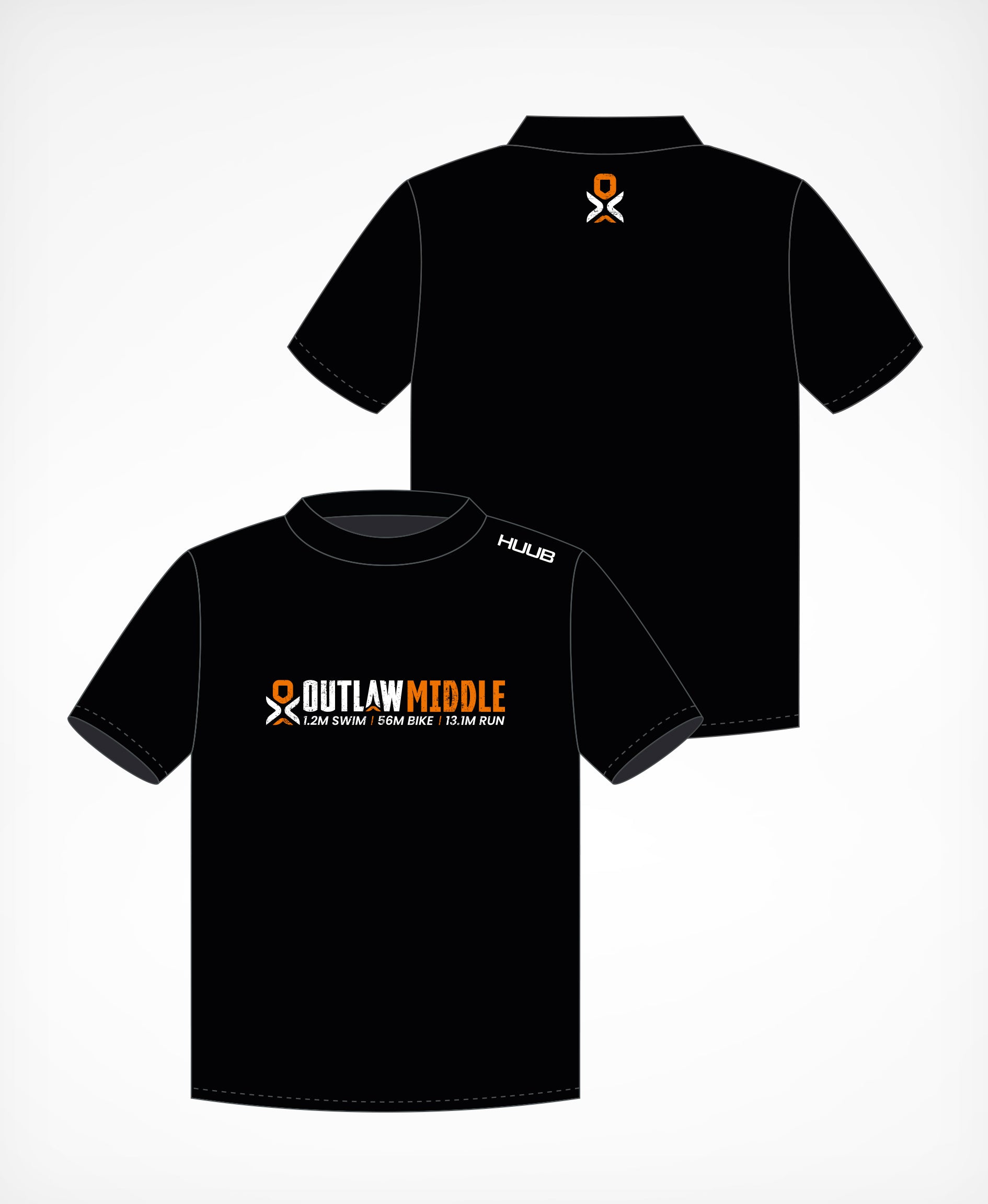 Outlaw Nottingham Middle T-Shirt - Collect From Event