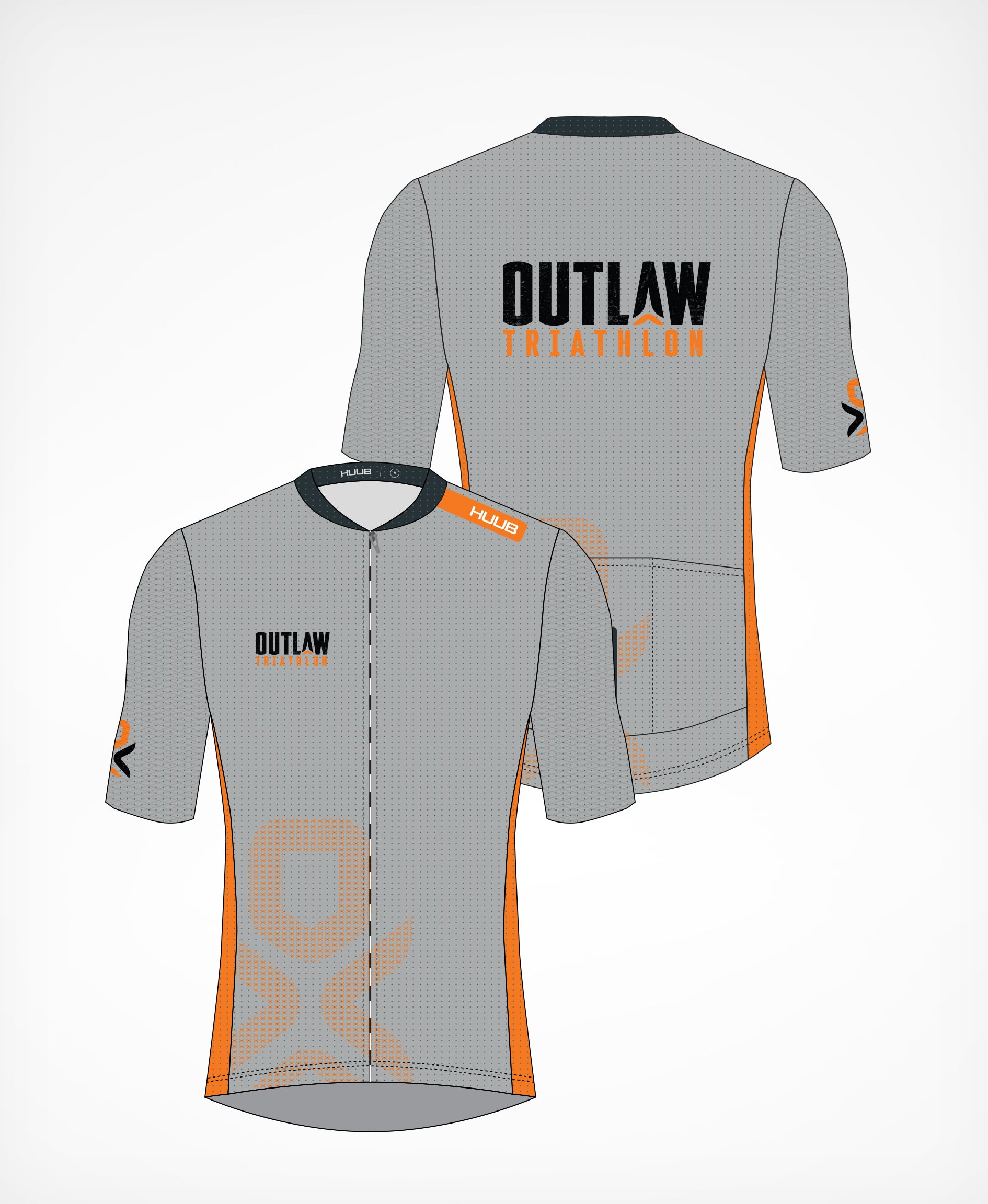 Outlaw Short Sleeve Cycling Jersey Grey