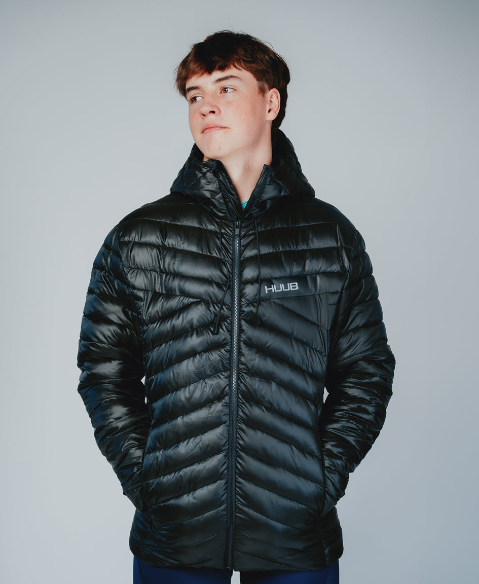 Peak Quilted Jacket Black - Men's