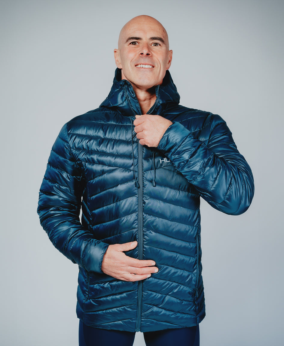 Peak Quilted Jacket Navy - Men's