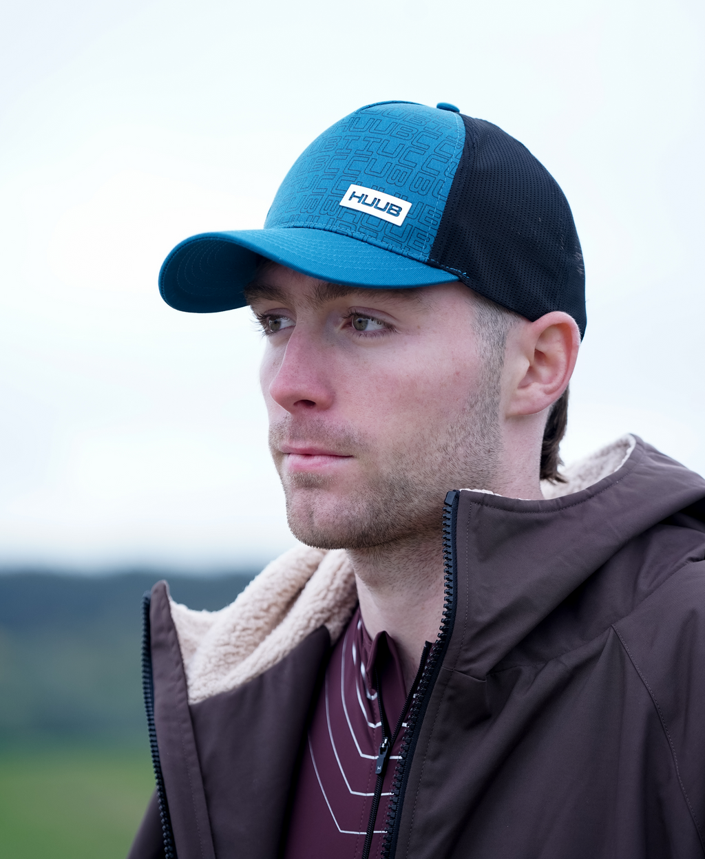 Lauf-Baseballkappe – Schwarz/Stahlblau