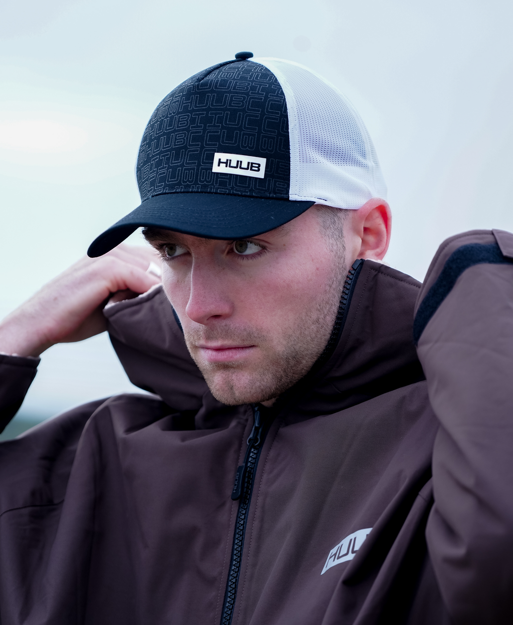 Running Baseball Cap - Black/White