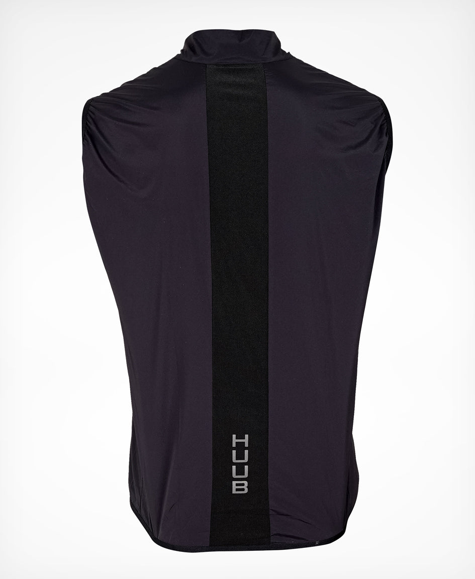 Strada Cycling Lightweight Gilet Black - Mens