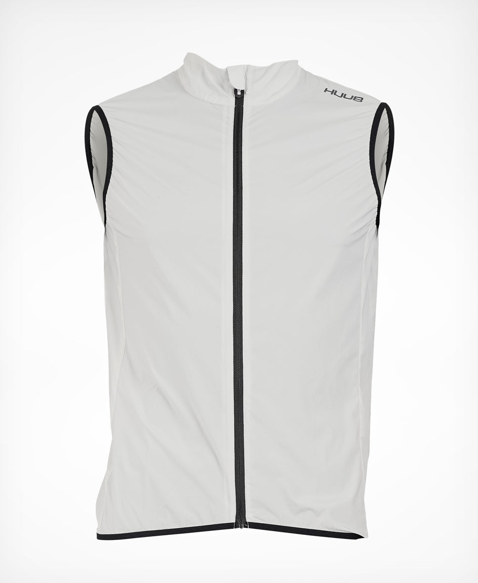 Strada Cycling Lightweight Gilet Light Grey - Mens