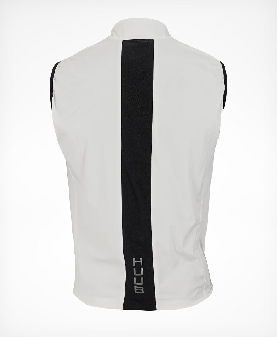 Strada Cycling Lightweight Gilet Light Grey - Mens