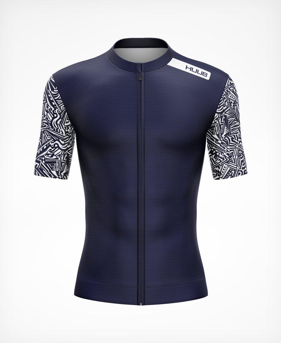 Sub7 SUB7 Dazzle Short Sleeve Jersey - Navy – HUUB Design