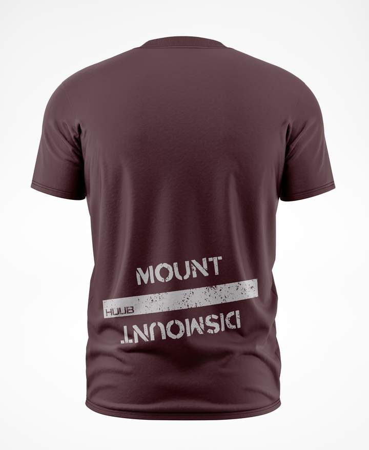 'Mount / Dismount' T-Shirt - Red Brown