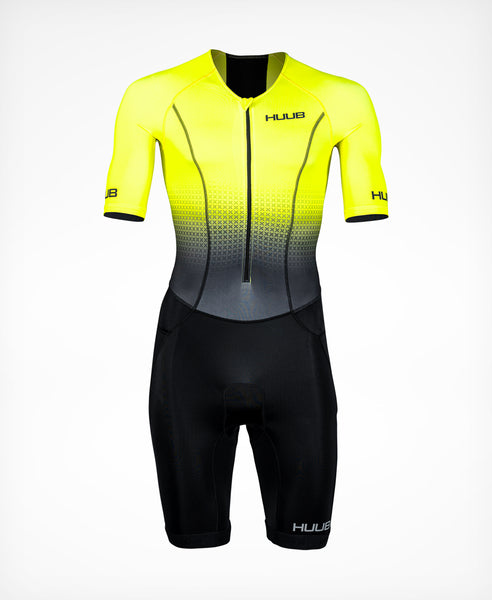 Commit Long Course Tri Suit Fluo Yellow - Men's – HUUB Design