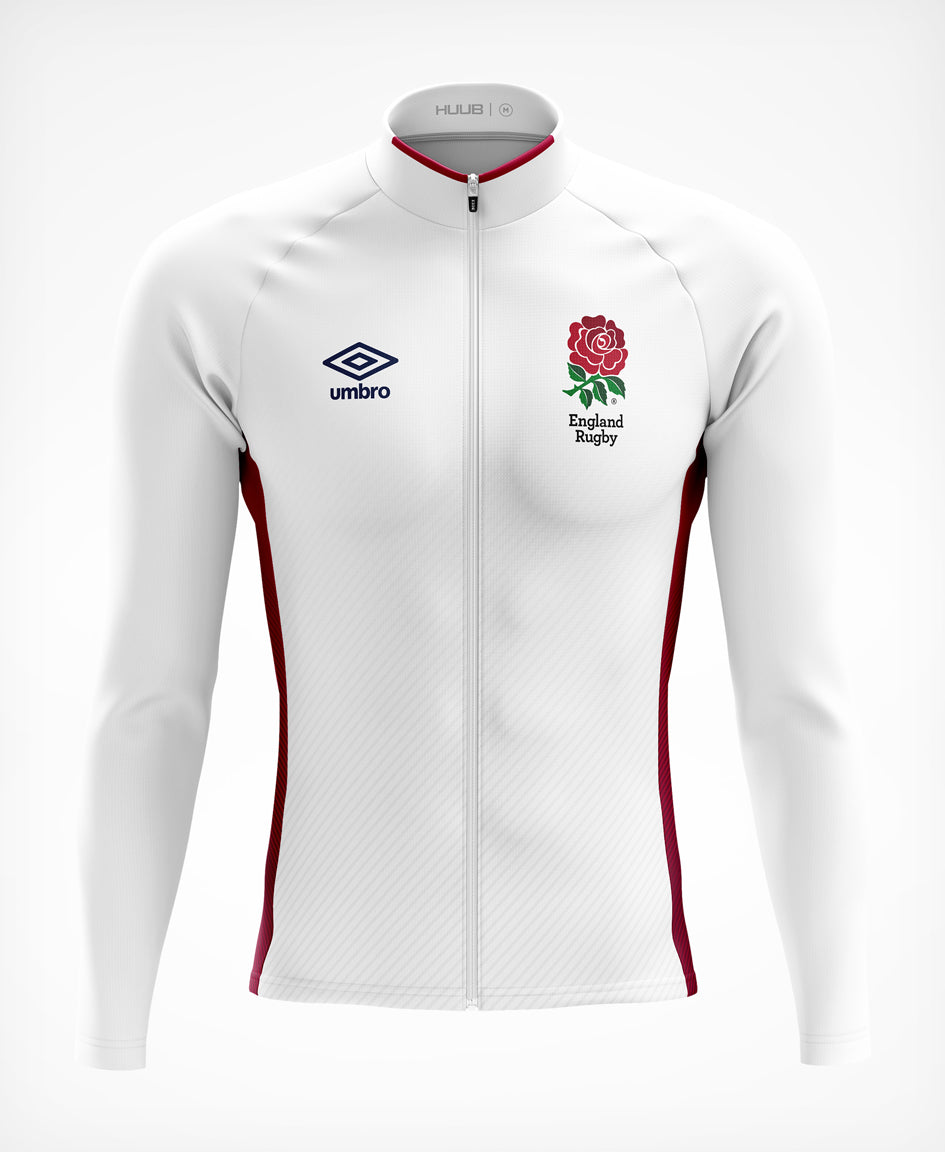 England Rugby Long Sleeve Jersey White/Red - Womens