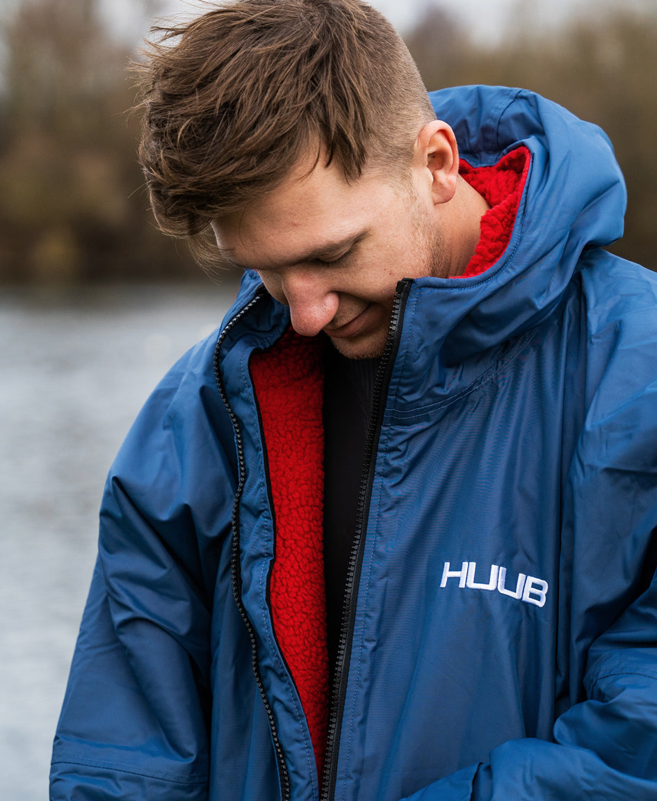 HUUB Changing Robe - Navy and Red