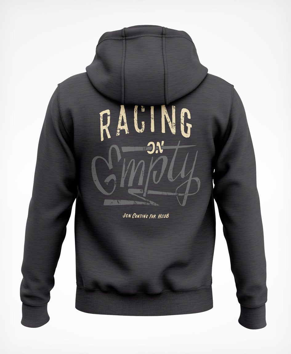 Racing On Empty Hoodie Charcoal